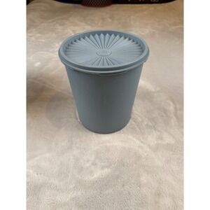 Tupperware‎ Vintage Blue Storage Container Canister With Lid 308-15